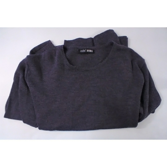 Milu' MINU' merino wool blend long sleeve sweater - Picture 3 of 8